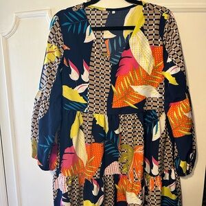 Bright and bold flattering dress